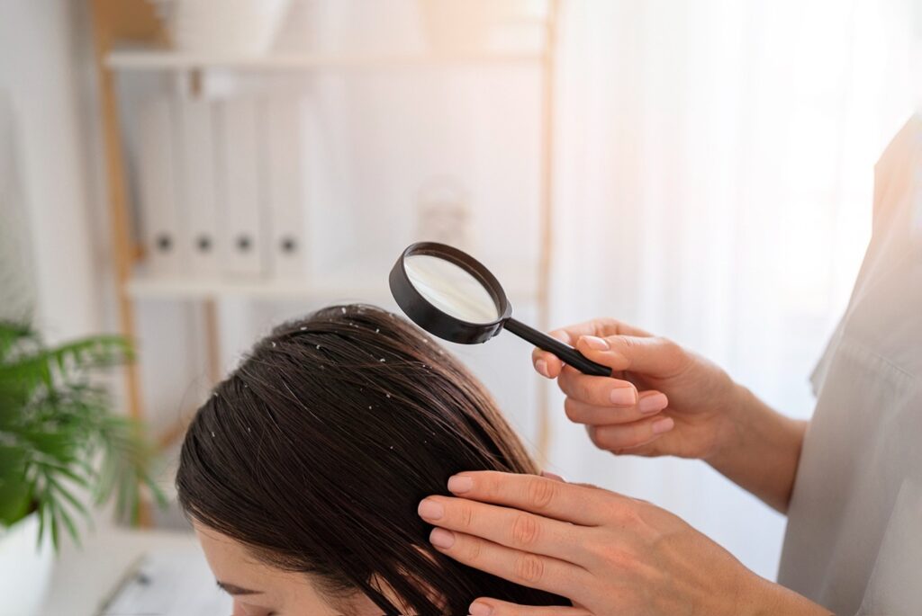 Dandruff Treatment in Homeopathy at Basil Homeo Hospital , Best Homeo hospital In Kerala - India